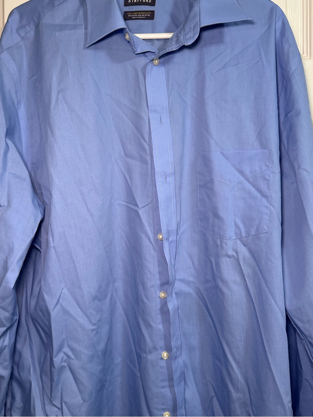 Stafford Men’s Light Blue Button-Down Dress Shirt